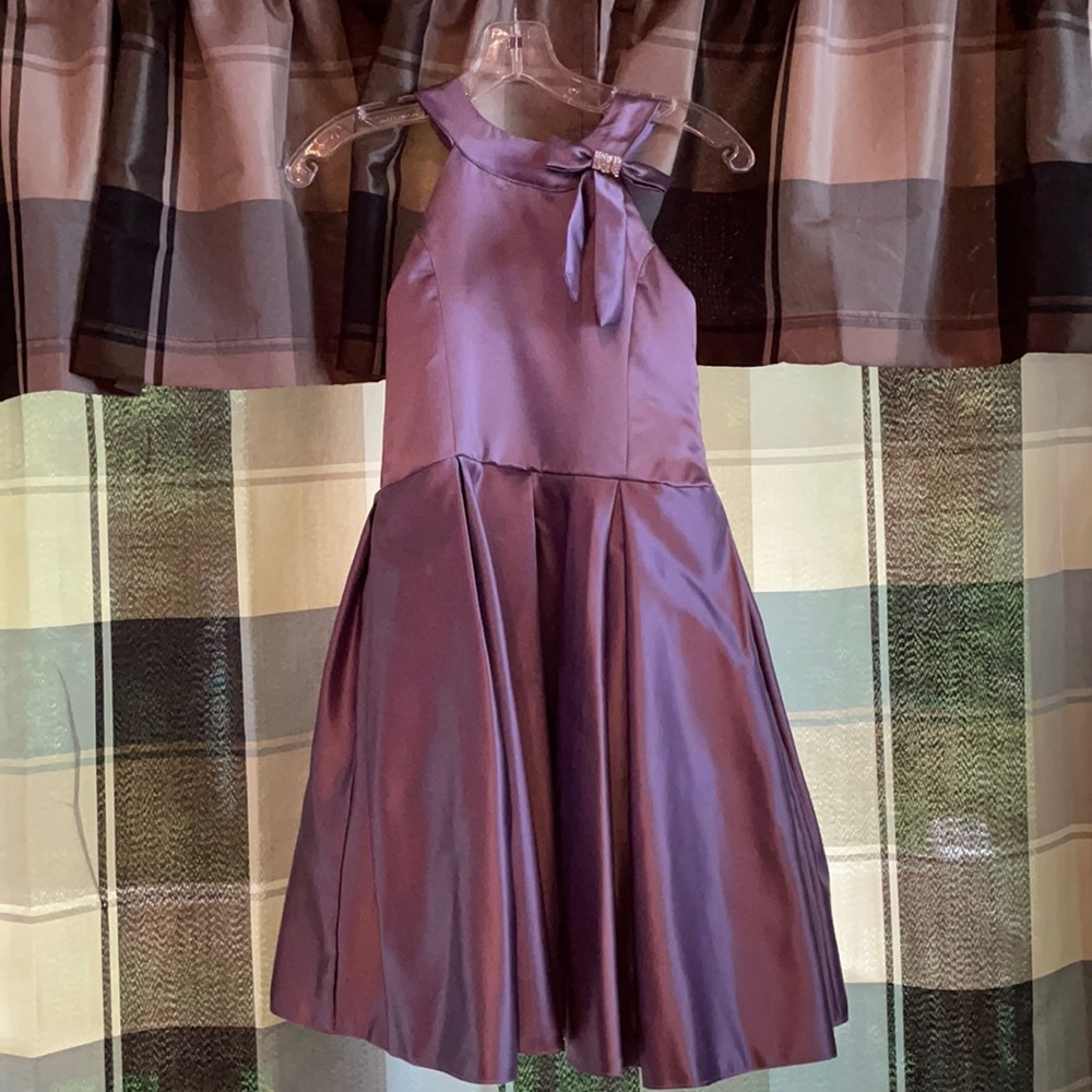 Girls purple short semi formal